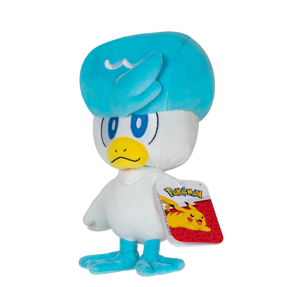 8-Inch Adorable Pokemon Plush - Quaxly from Generation IX