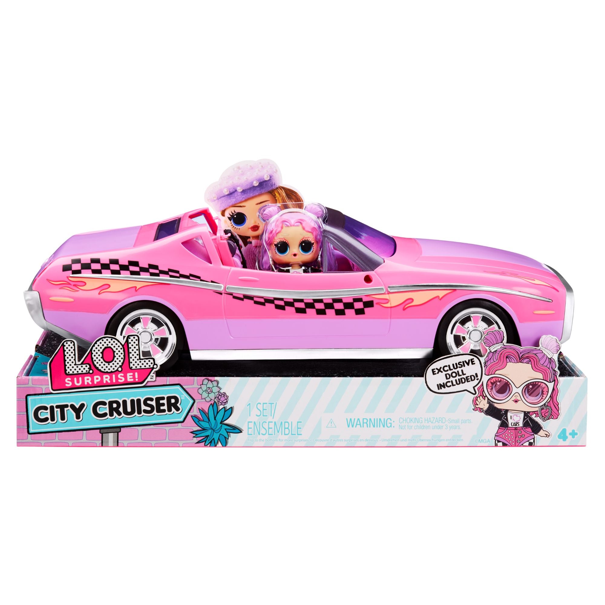 L.O.L. Surprise Trendy Pink and Purple City Cruiser with Exclusive Doll