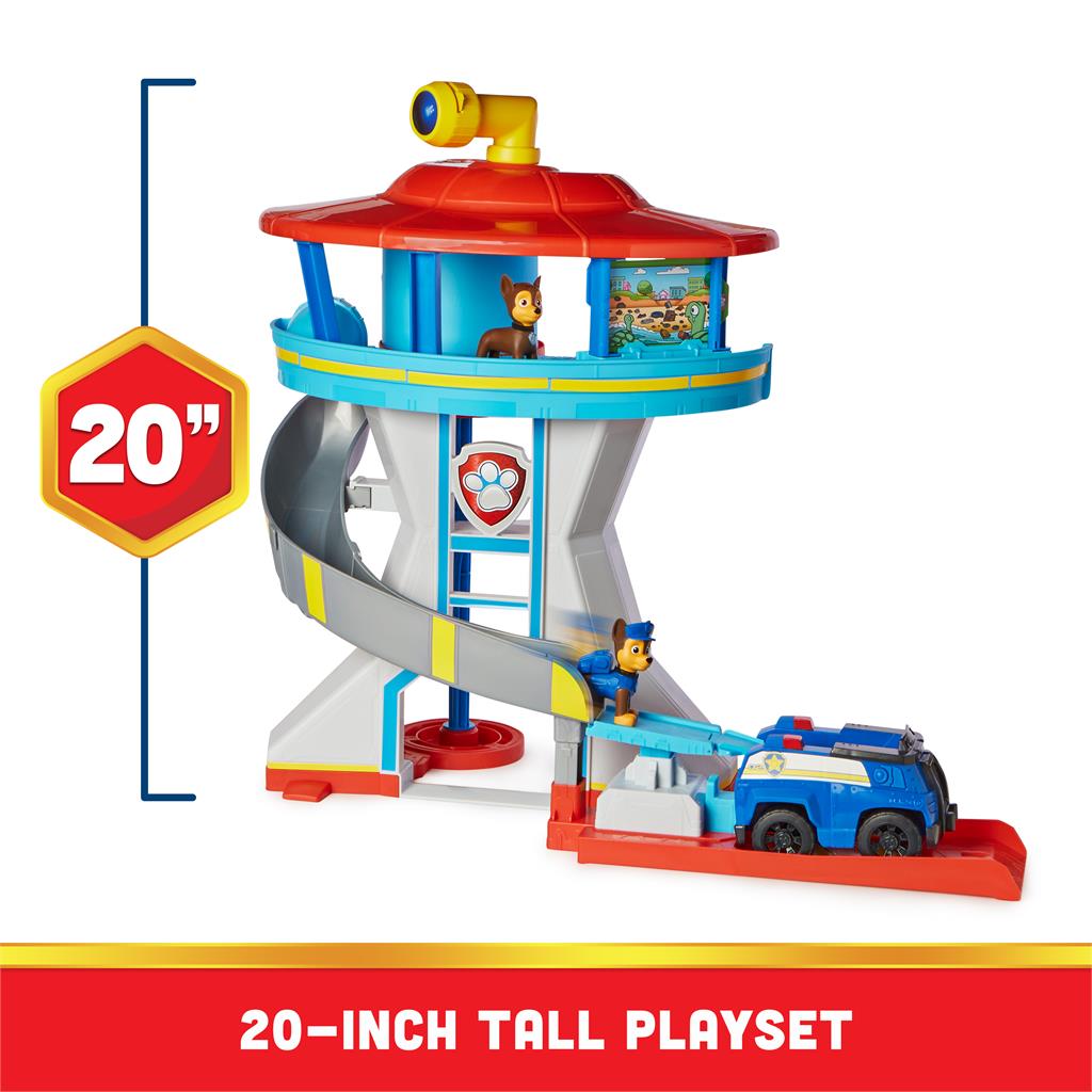 Hot Sale! PAW Patrol Adventure Bay Lookout Tower Playset with Chase Figures and Police Cruiser