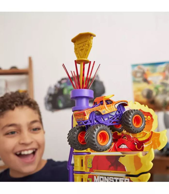 Monster Jam 1:64 El Toro Loco Big Air Challenge Playset - Exclusive & Fun!