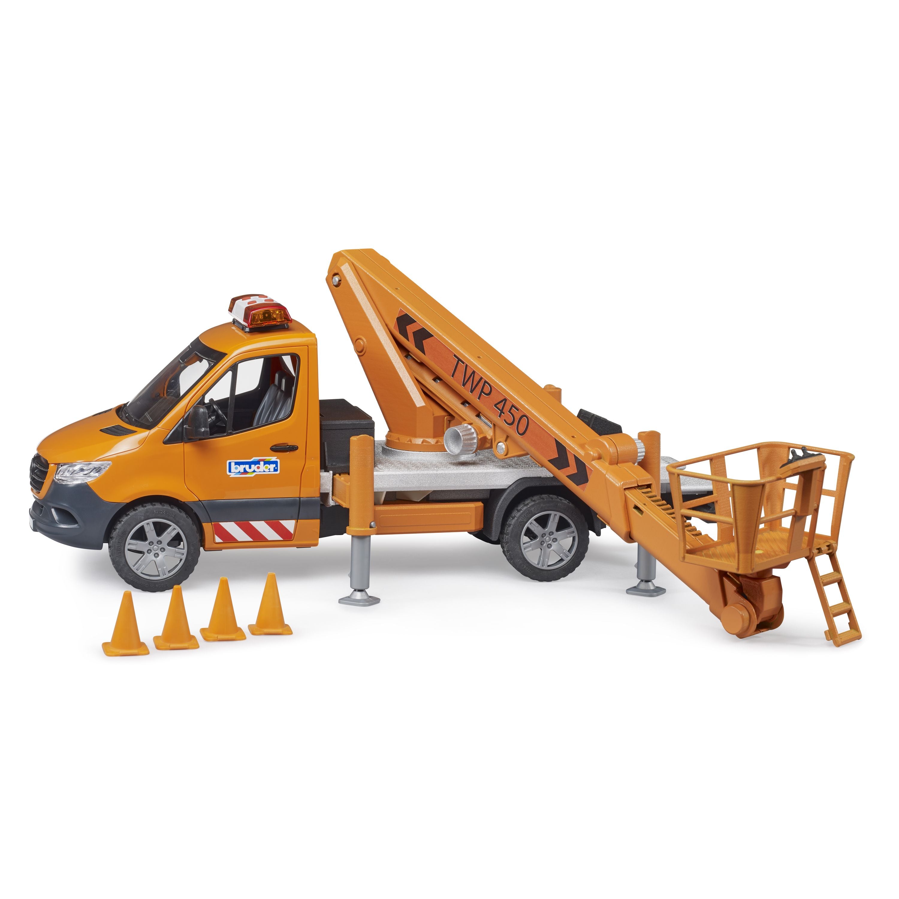 Hot Sale! Bruder 1:16 Scale Mercedes Sprinter Toy with Working Platform, Lights and Sounds