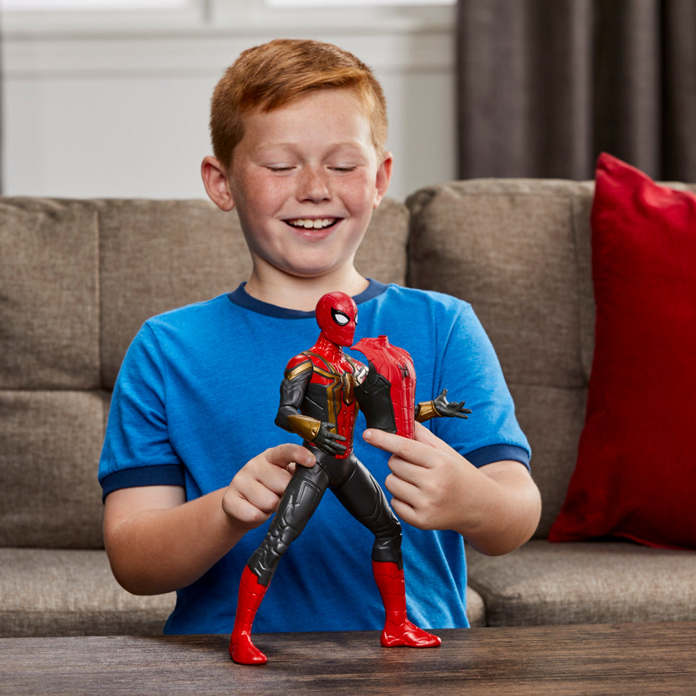 13-Inch Deluxe Marvel Spider-Man Thwip Blast Integrated Suit Action Figure