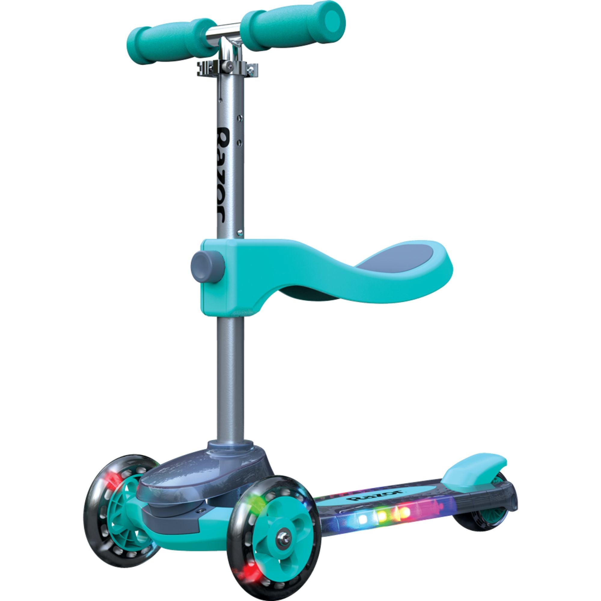 Teal Razor Rollie 2-in-1 DLX Scooter - Ideal for Young Beginners