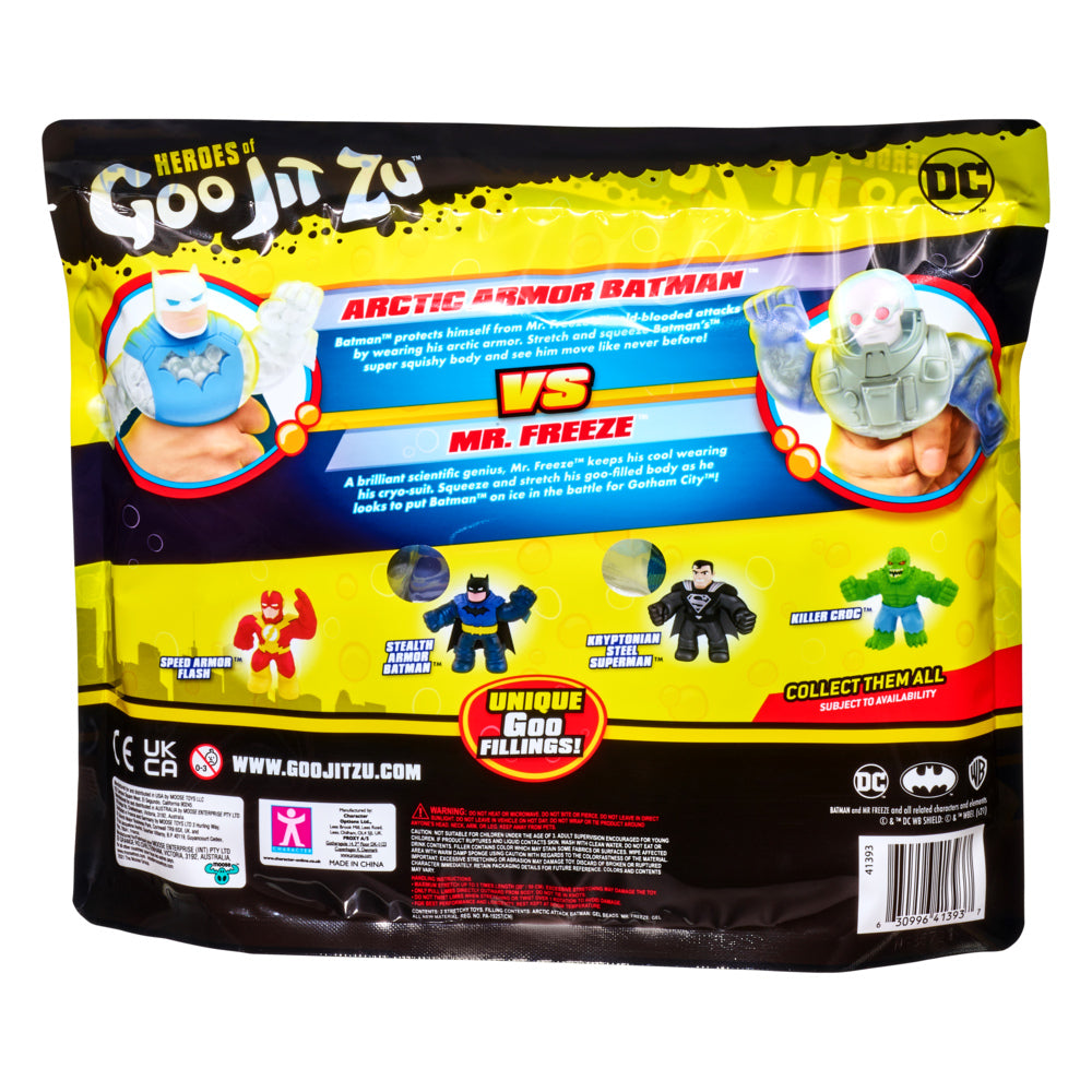 Hot Deal! Licensed DC S4 Heroes Of Goo Jit Zu Versus Pack - Arctic Armor Batman vs Mr. Freeze