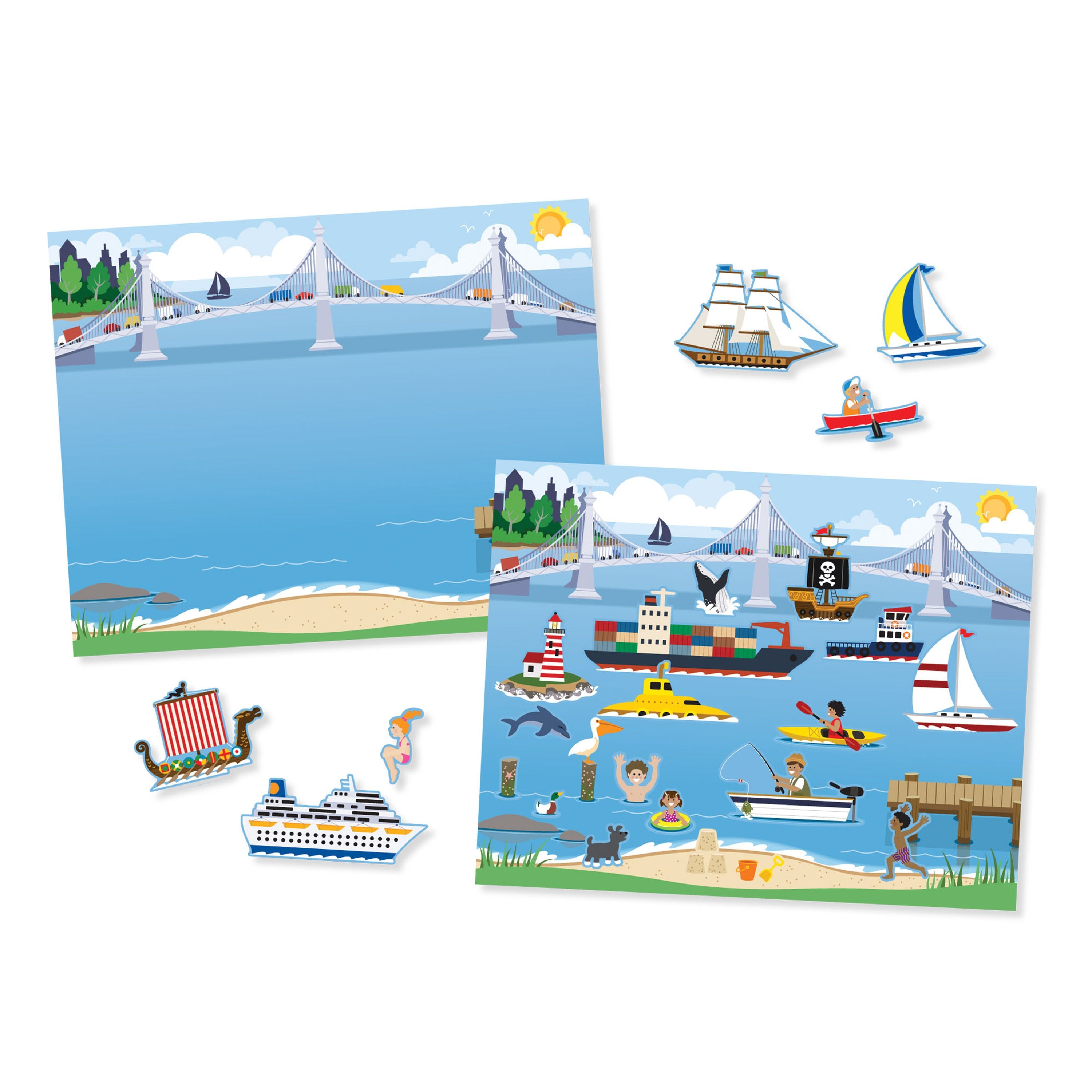 Hot Deal: Melissa & Doug Reusable Vehicle Sticker Pad for Kids