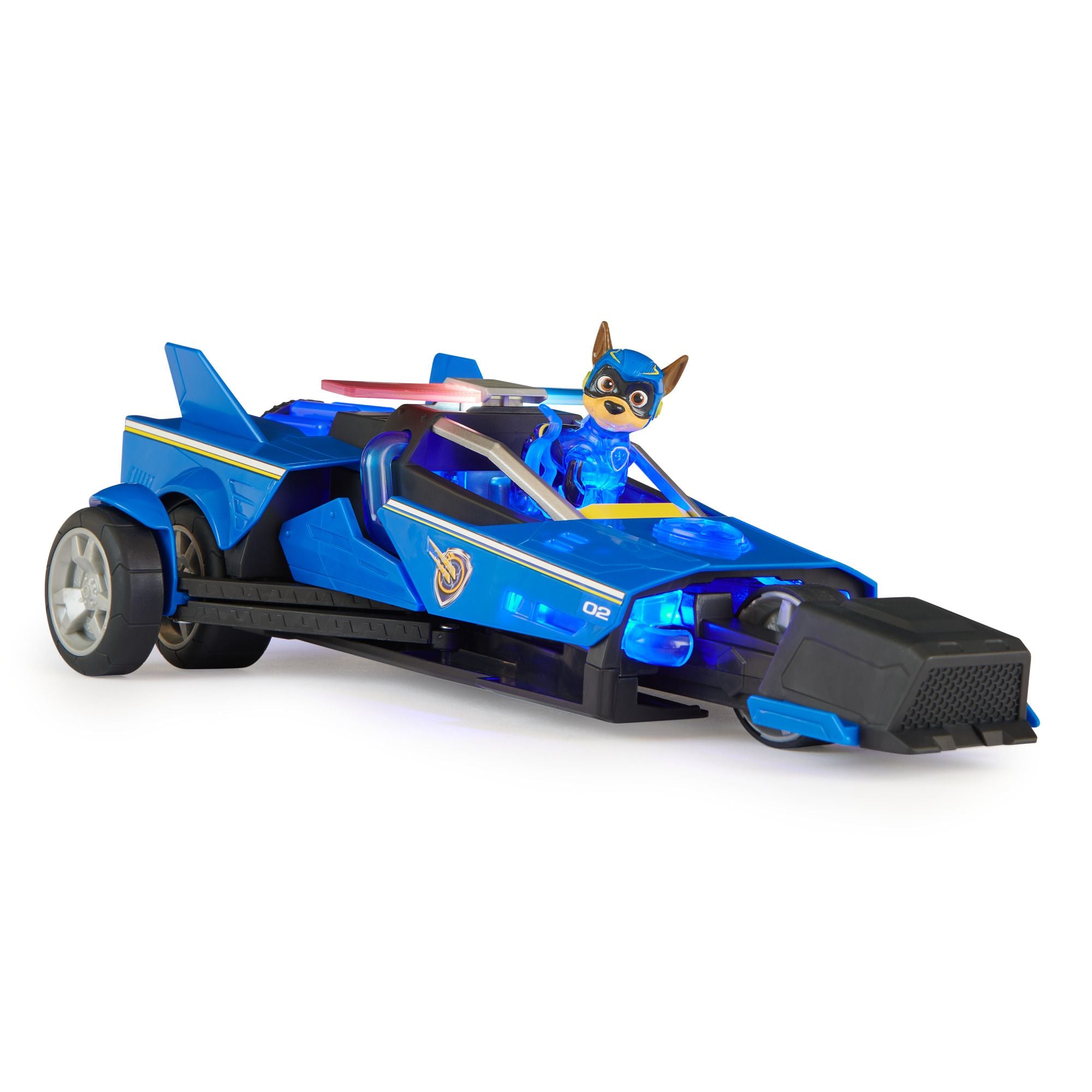 PAW Patrol The Mighty Movie Chase's Super-Sleek Transforming Rescue Cruiser
